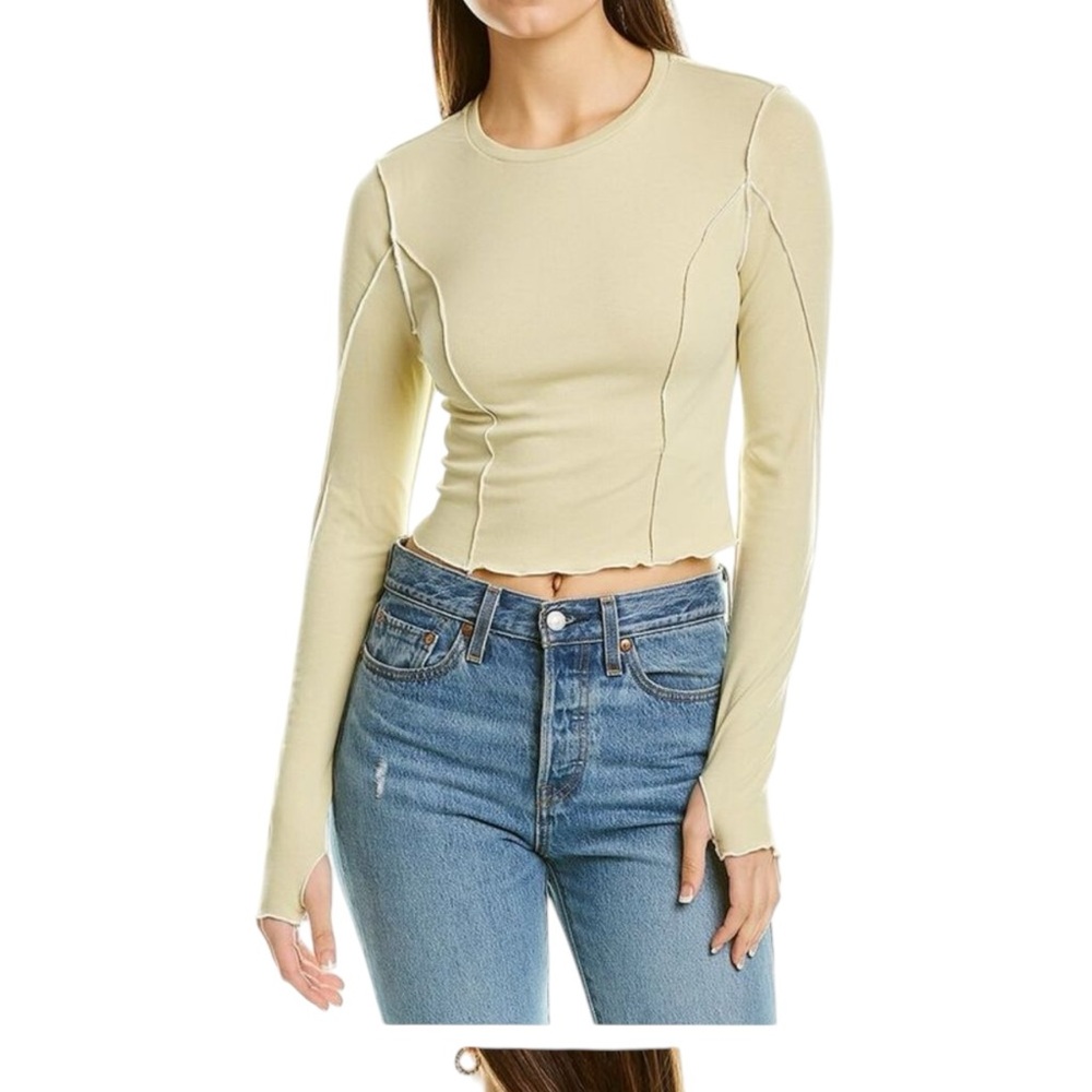 Grey Lab Womens Knit Top, Green large boxBZ